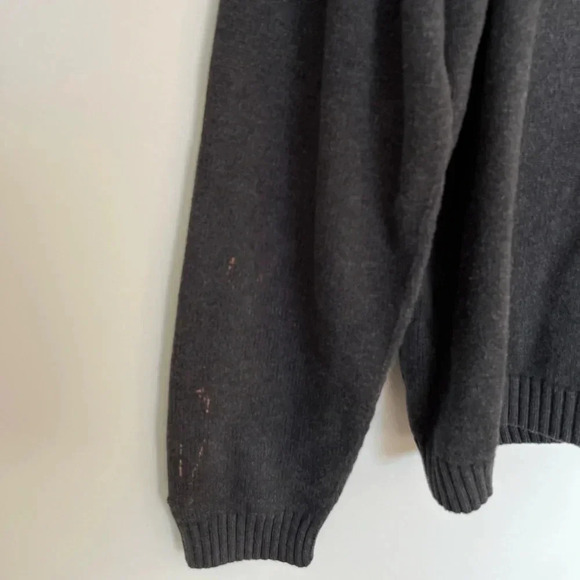 Argyle pattern Point Zero gray sweater - Picture 6 of 8